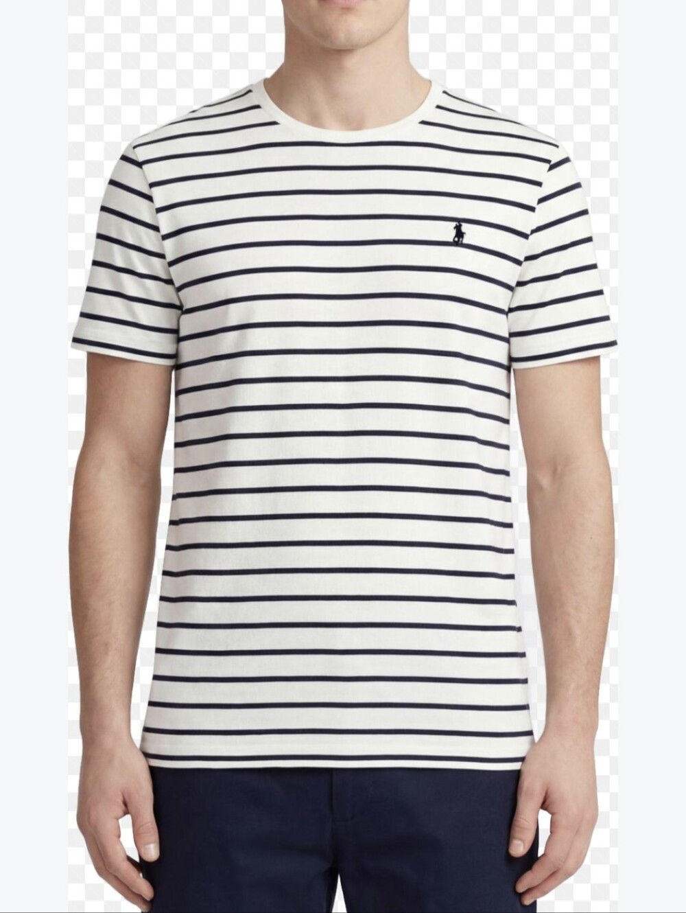 Polo by Ralph Lauren Men's T-Shirt Stripes Cotton Size L Preppy Soft Casual